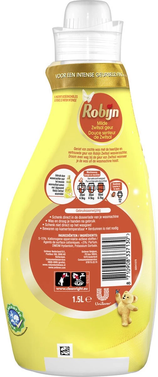 Robijn Collections Zwitsal Wasverzachter - 6 X 60 Wasbeurten - Voordeelverpakking - Afbeelding 2