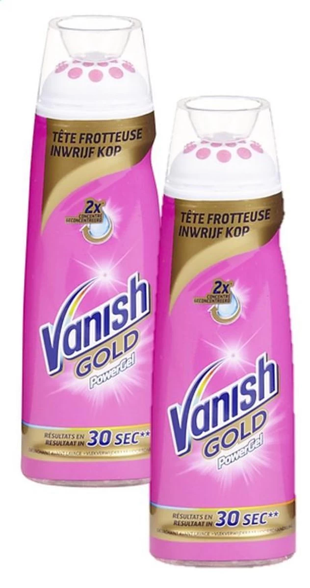 Vanish Oxi Action Gold Powergel Vlekverwijderaar - 200ml X2 - Afbeelding 3