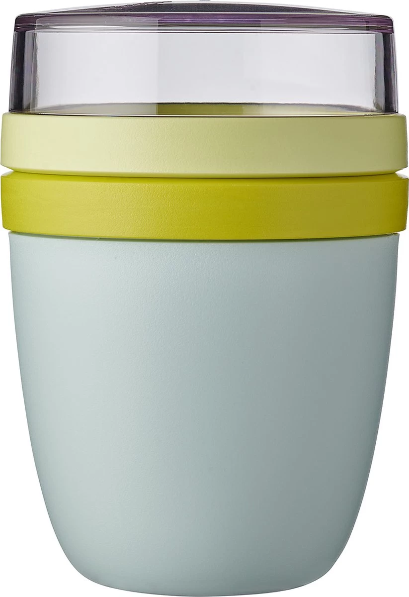 Mepal – Limited Edition Lunchpot Ellipse – Praktische Muesli Beker To Go – Lemon Vibe – Geschikt Voor Vriezer, Magnetron En Vaatwasser- Onbeperkt Genieten