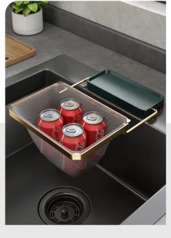 Merkloos Gootsteen Organizer - Gootsteen Afval Netje - Gootsteenontstopper -Gootsteen Zeef Netto- Sink Filter Rack Anti-Blokkeren Wegwerp-Fijne Mesh Filter Aanrecht Zeef Mesh Tas Voor Keuken- Spoelbak - Incl. 50 Netjes