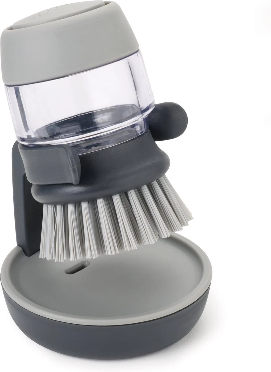 Joseph Joseph Afwasborstel Palm Scrub - Incl Houder - Grijs