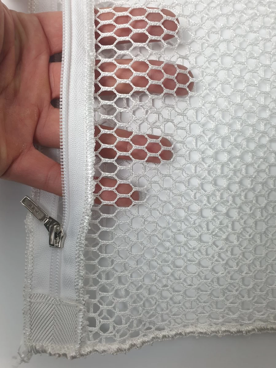 Wasnet 60x90 Cm - Met Ritsafsluiting - Wit - Professionele Stomerij Kwaliteit - Afbeelding 2