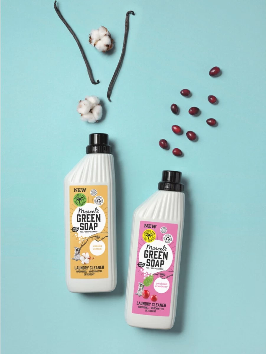Marcel's Green Soap Wasmiddel Vanille & Katoen - 19 Wasbeurten - 1 Liter - Palmolievrij - Afbeelding 7