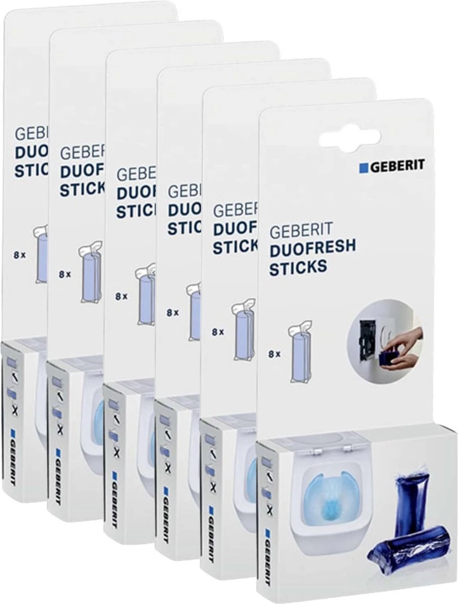 Geberit DuoFresh Sticks - 48 Stuks - Voordeelverpakking - Toilet/WC Blokjes Inbouwreservoir