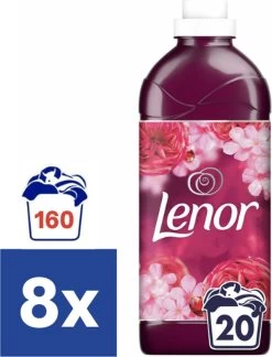Lenor Jasmijn Robijn Wasverzachter - 8 X 460 Ml (160 Wasbeurten)