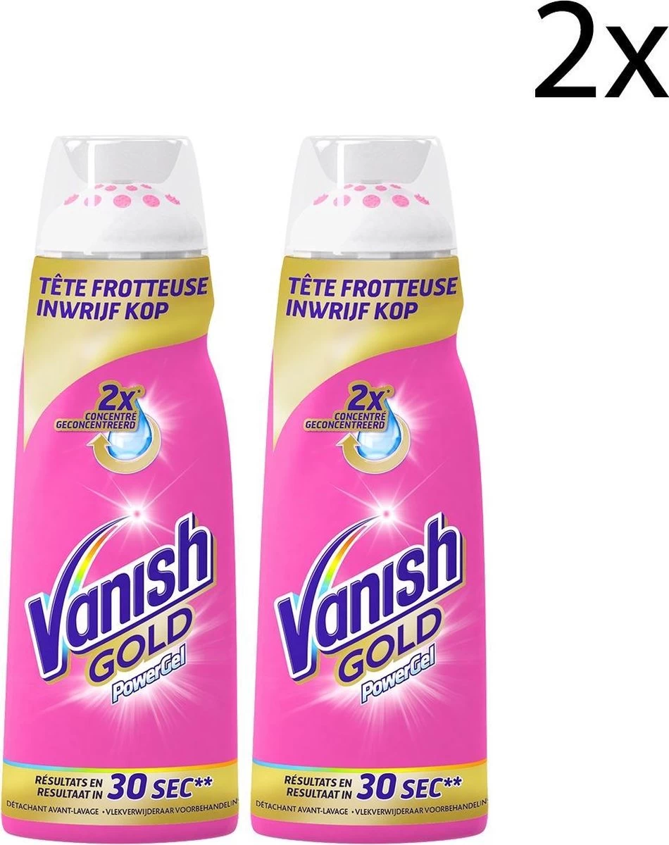 Vanish Oxi Action Gold Powergel Vlekverwijderaar - 200ml X2