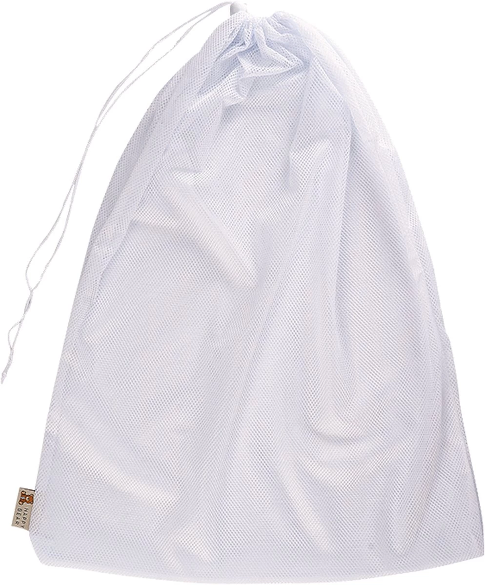 HappyBear | Wasnet | 45cm X 60cm | Afsluitbaar Trekkoord | Mesh Stof | Inhoud - 10-15 Wasbare Luiers