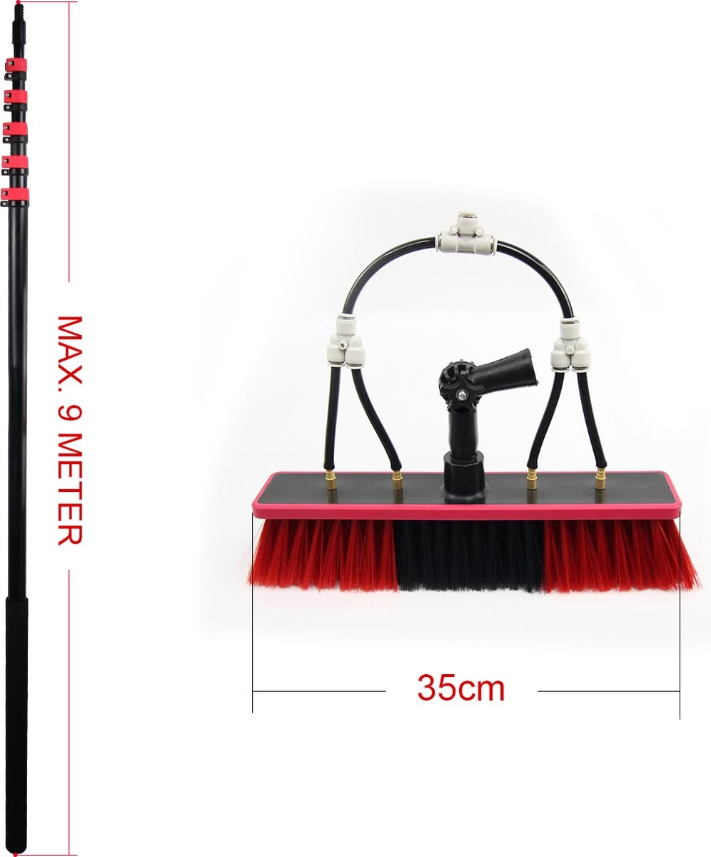 Kibani Telescoop Borstel 9m - Telescoopsteel Ramenwassen - Telescoopsteel Met Borstel - Telescoopsteel - Telescoopsteel Met Waterdoorvoer - Ramenwassen - Raamwisser Met Telescoopsteel - Raamwisser - Telescoopstelen - Afbeelding 14